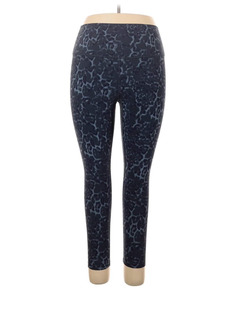 all in motion Dark Blue and Gray Cheetah Print High-Rise Leggings